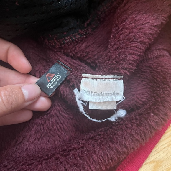 Patagonia Women's Size M Re-Tool Snap-T Pullover Oxblood Red Deep Mahagony X-Dye - Picture 7 of 10